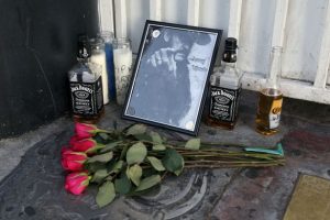 tributes-for-motrheads-lemmy-kilmister-are-laid-at-the-rainbow-bar-and-grill-in-los-angeles